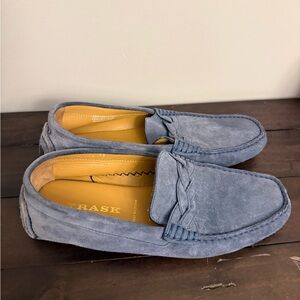 Trask Blue Suede Leather Loafers – Made in Italy (Men’s 11M)